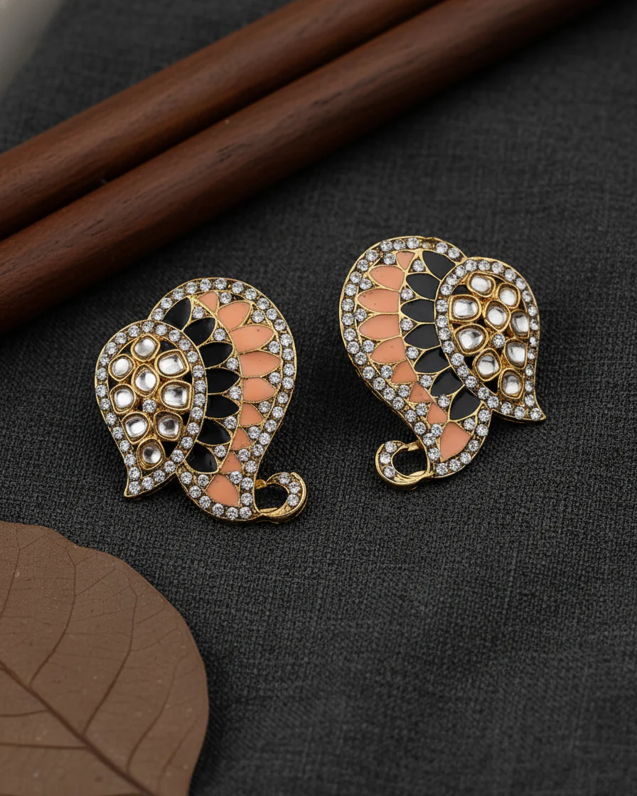 Peach Blue Urfi Stud - Image 3