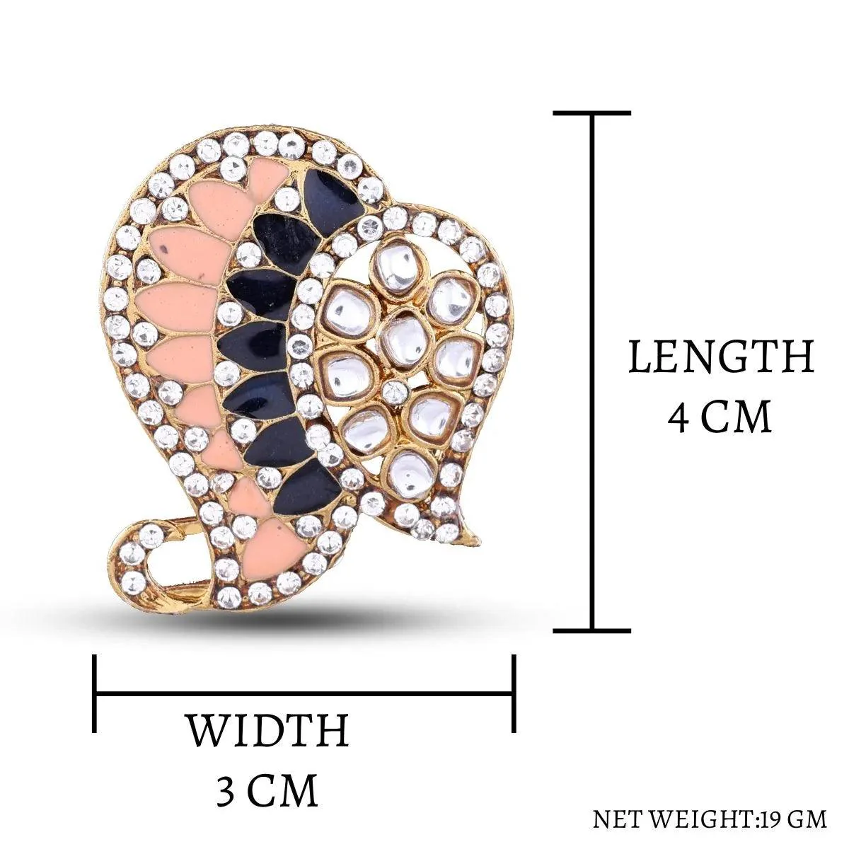 Peach Blue Urfi Stud - Image 7