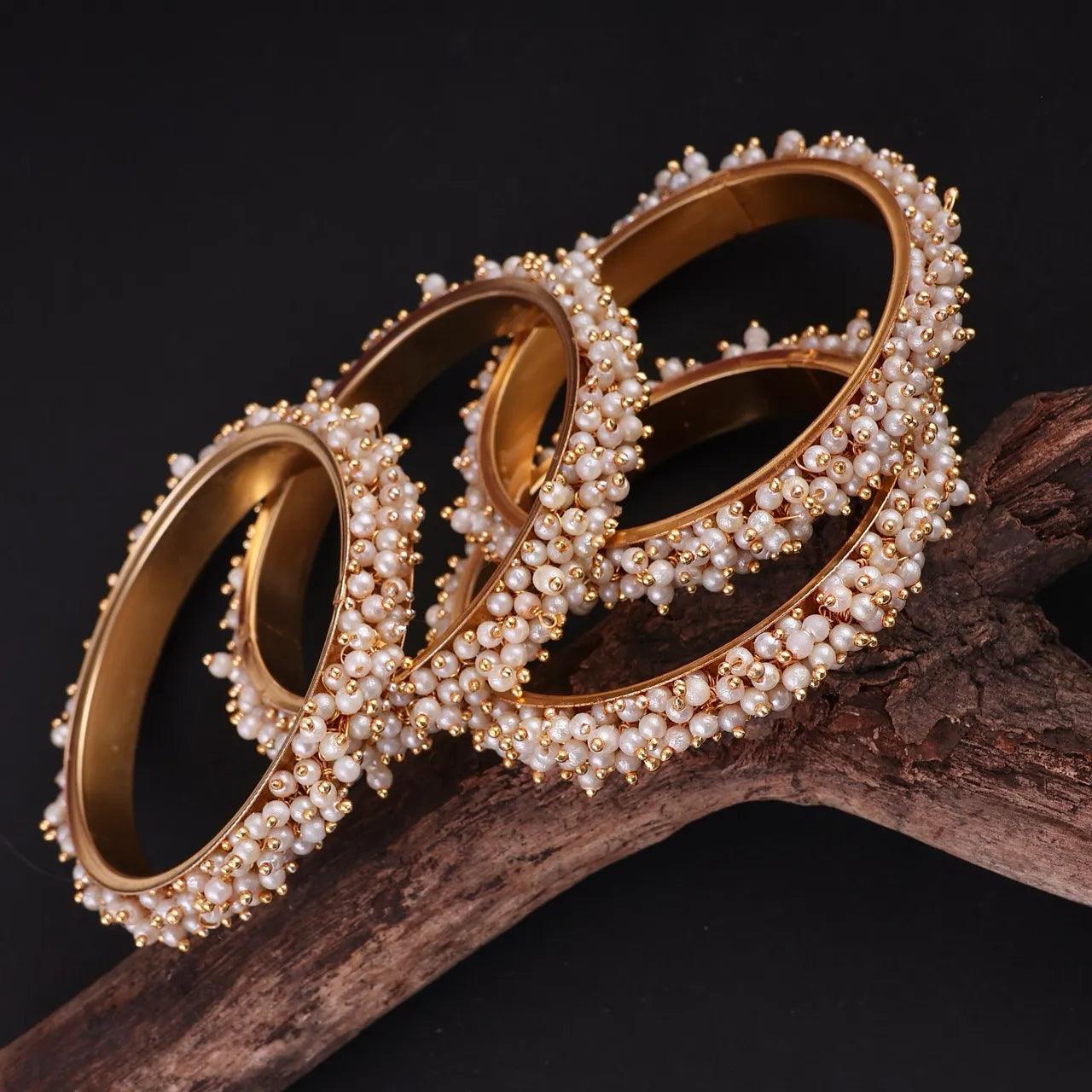 Pearl Gajra Bangle - Image 4