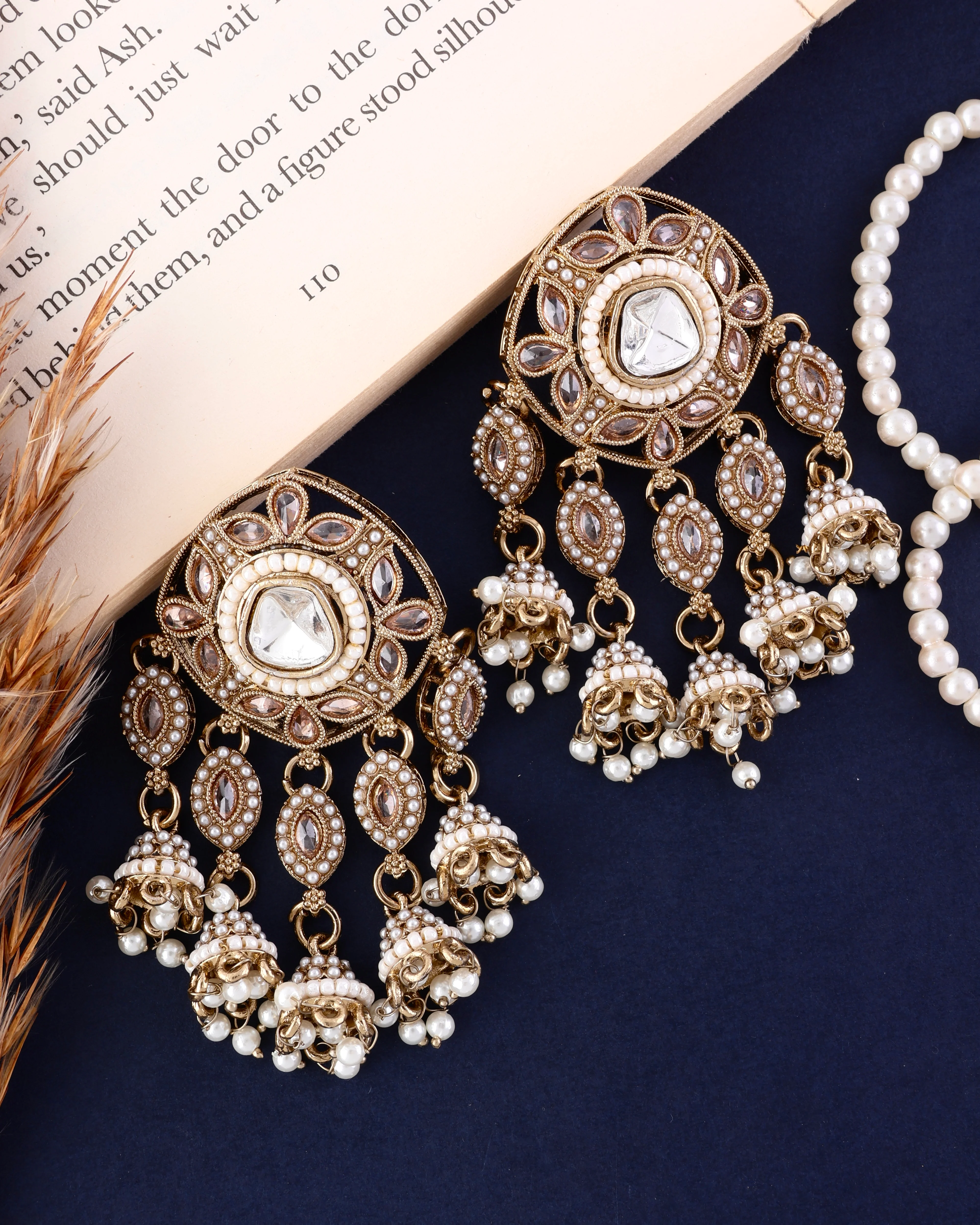 Pearl Mahnoor Designer Earring - Image 3