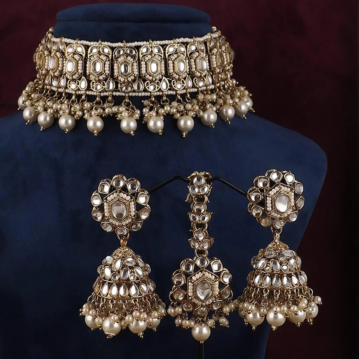 Pearl Padmini Choker Set - Image 3