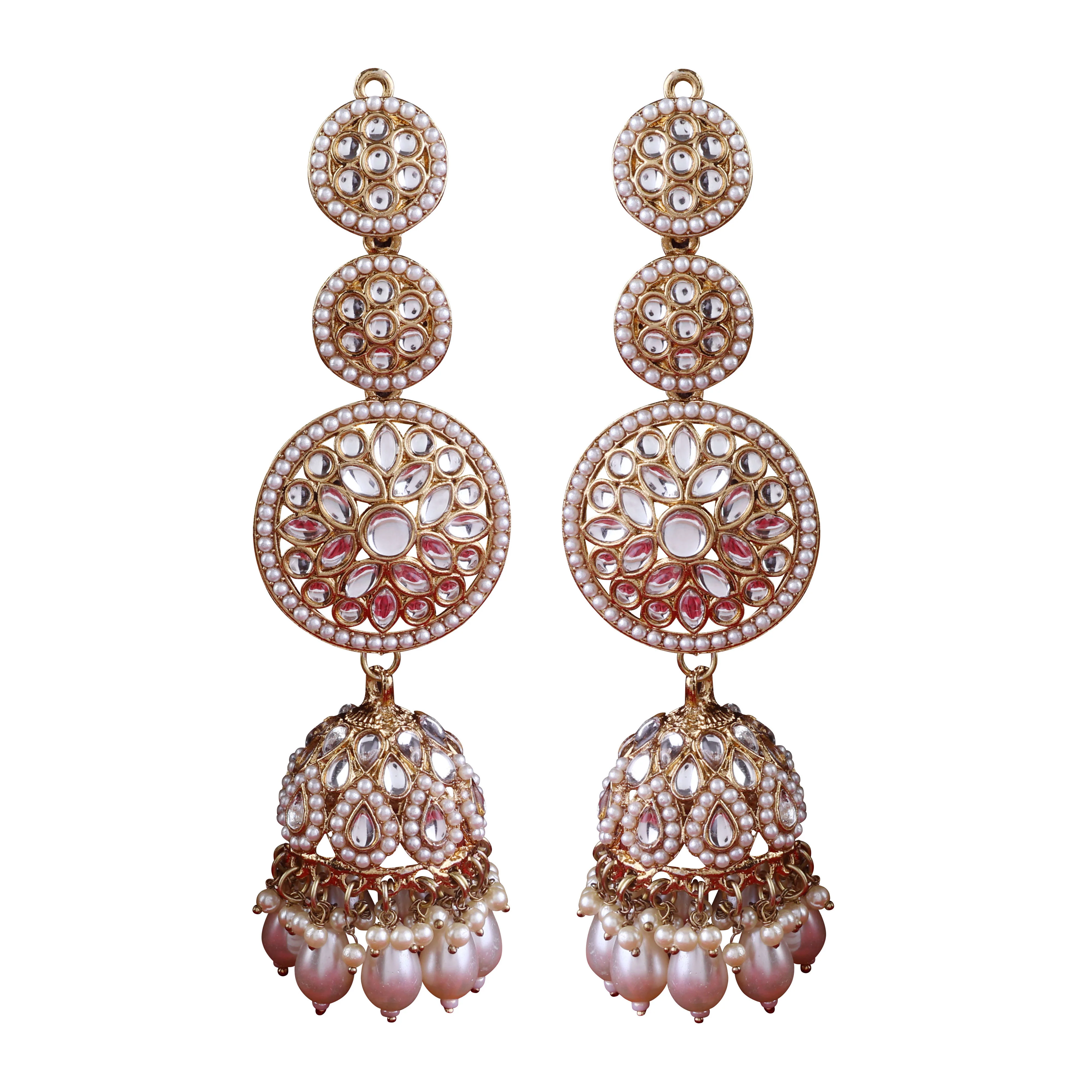 Pearl Rukhsar Statement Jhumka - Image 4