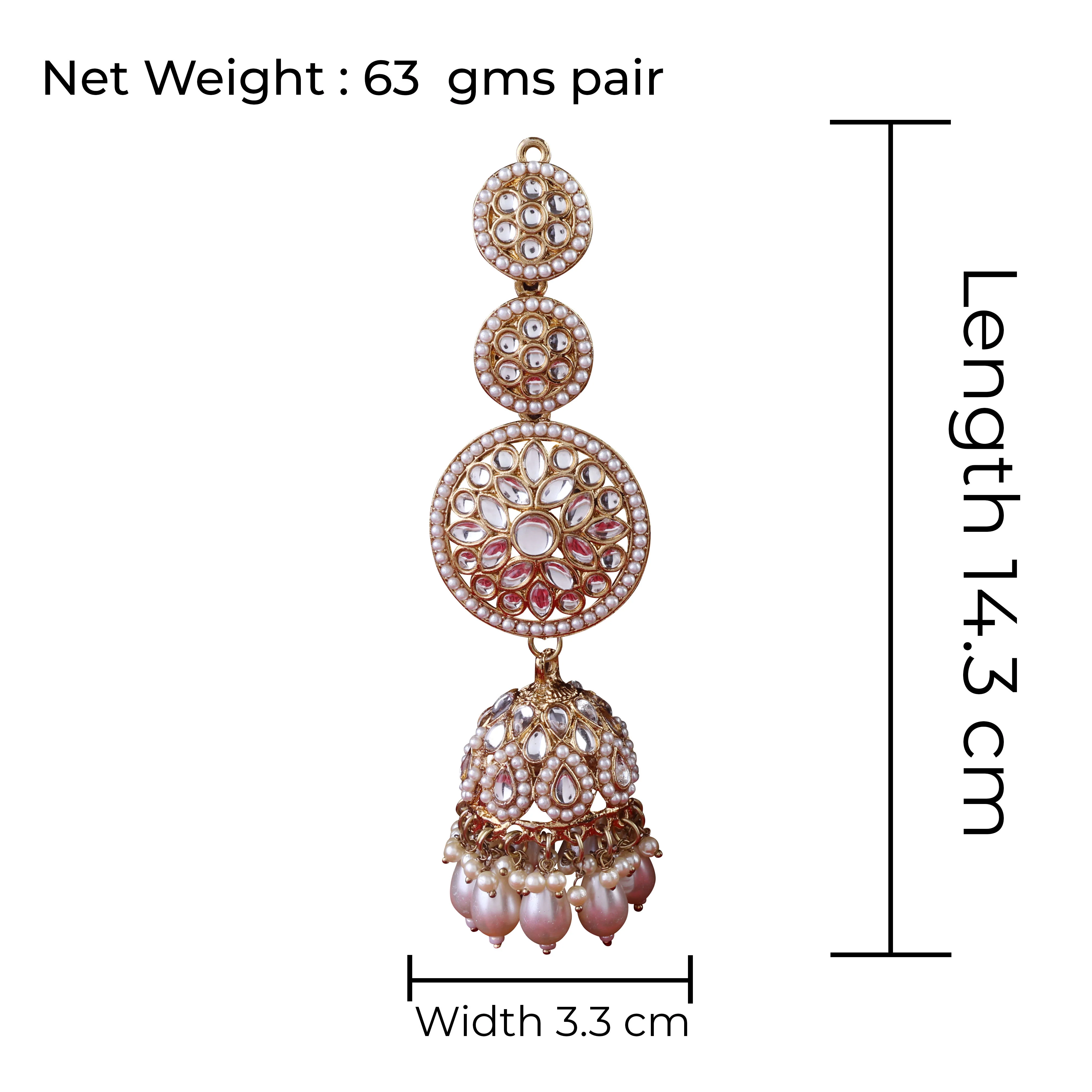 Pearl Rukhsar Statement Jhumka - Image 5
