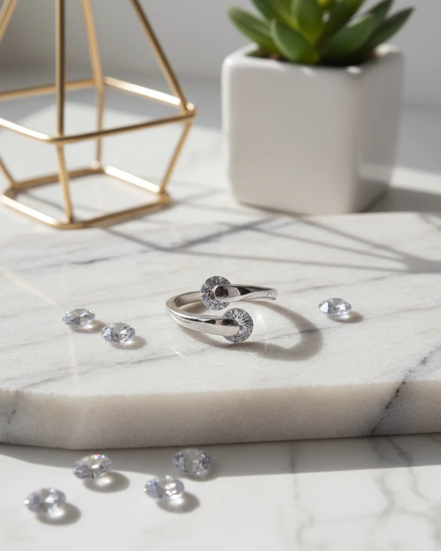 Romy American Diamond Ring with Box - Image 5