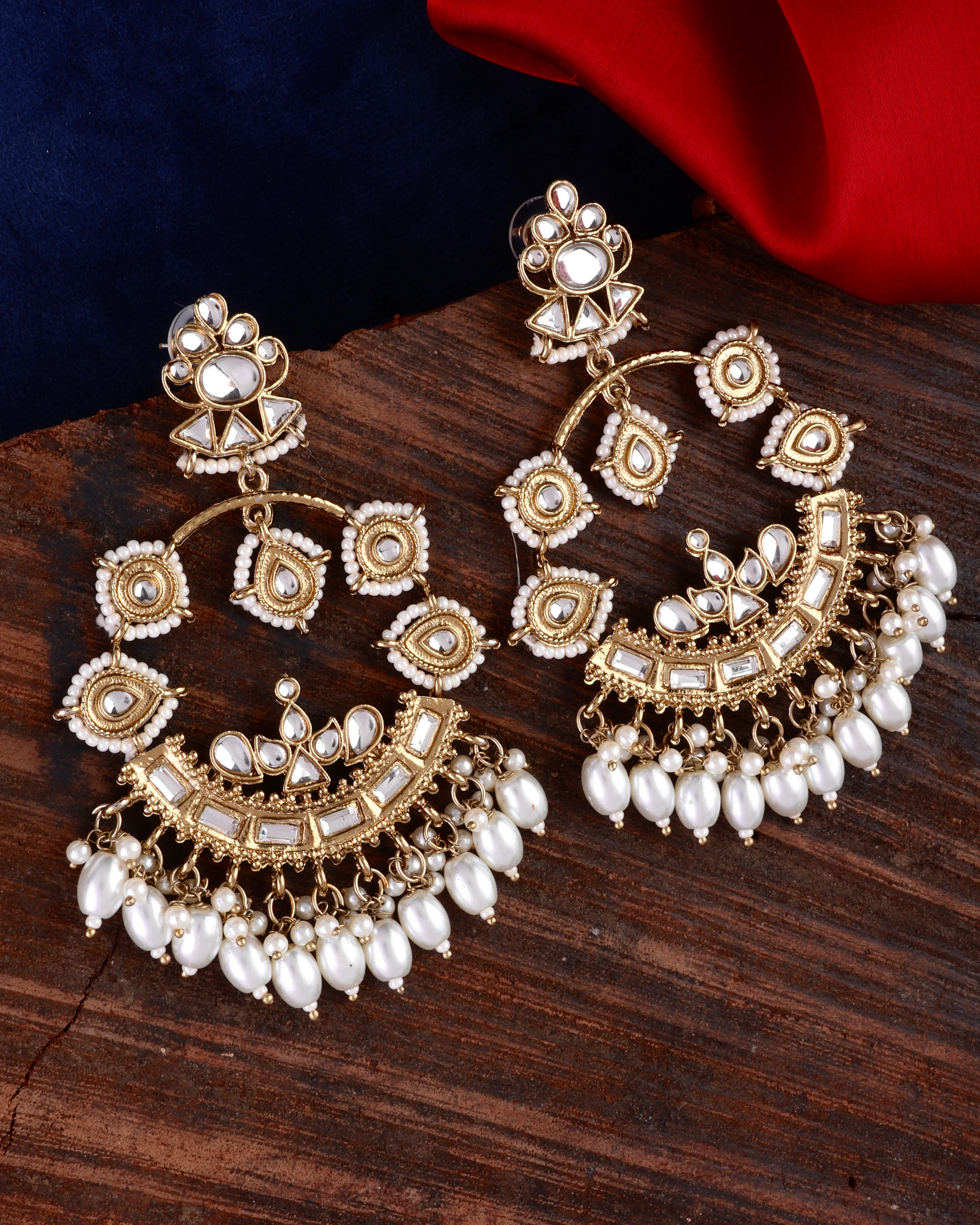 Rangita Designer Premium Chandbali Earring - Image 3