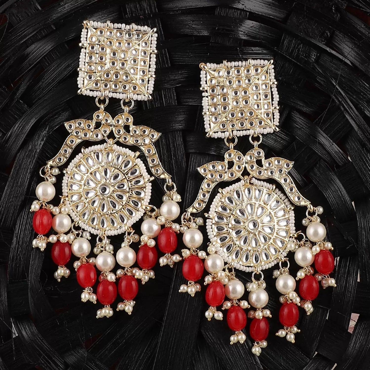 Red Arhan Chandbali - Image 3