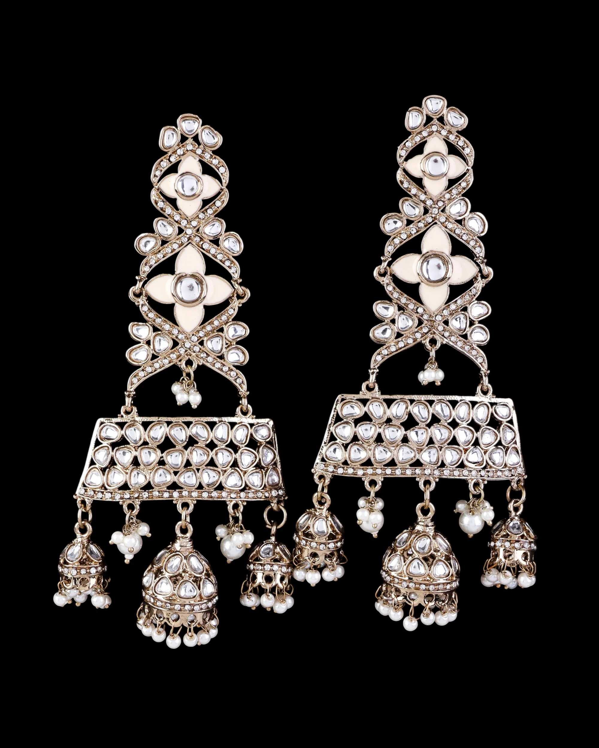 Ivory Harmani Premium Designer Statement Earring - Image 3