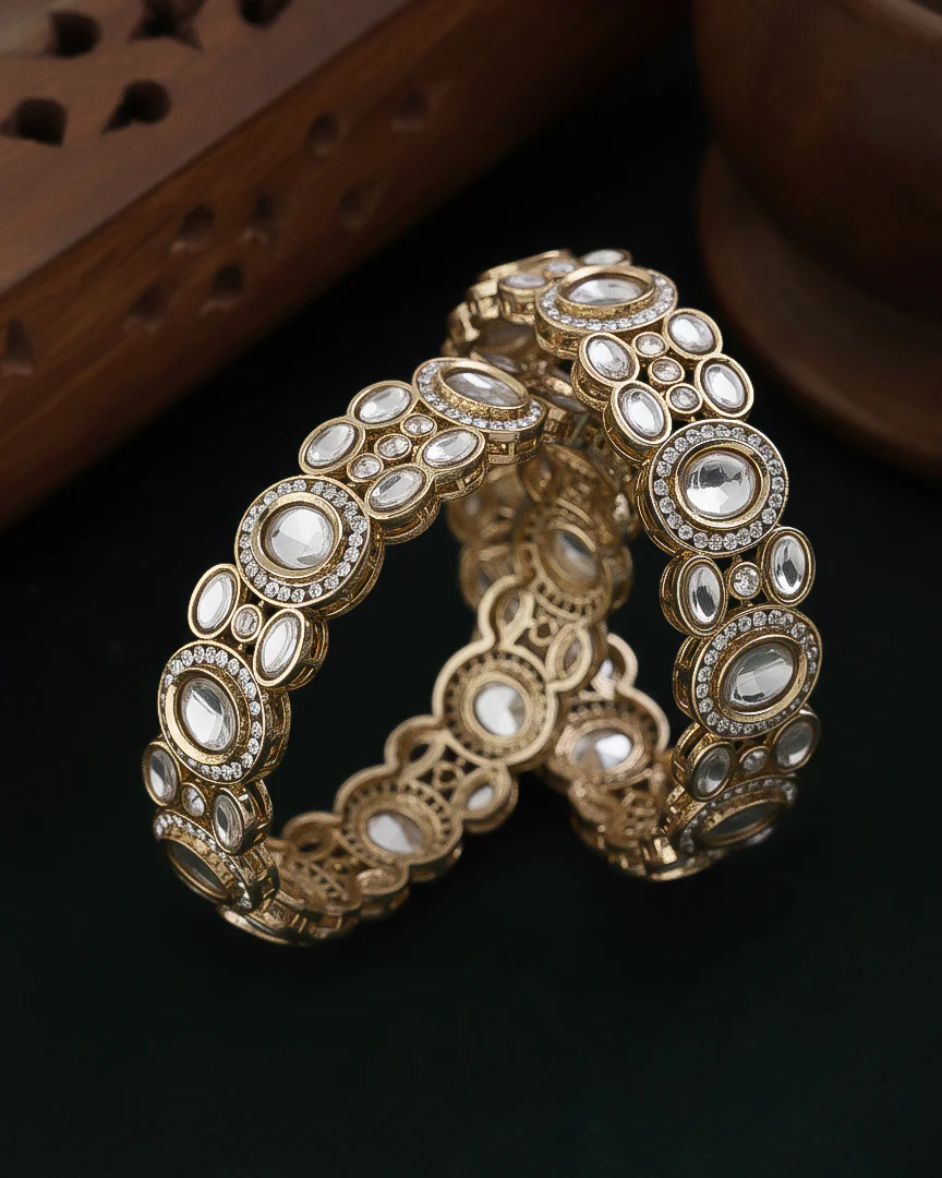 Shazia Polki Dupe Bangle - Image 4