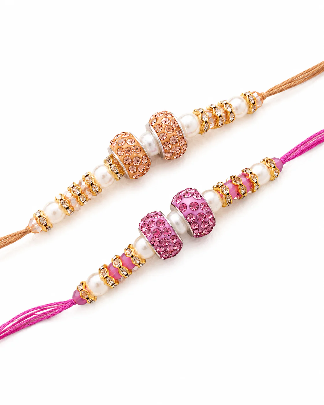 Pack of 2 - Tejomay Rakhi - Lavender Gold : with Card | Tilak Set Included - Image 3