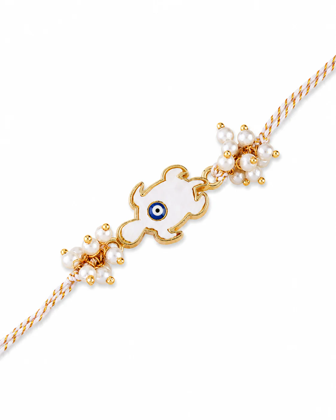 Tushika Evil Eye Rakhi for Brother | Tilak Set Included - Image 4