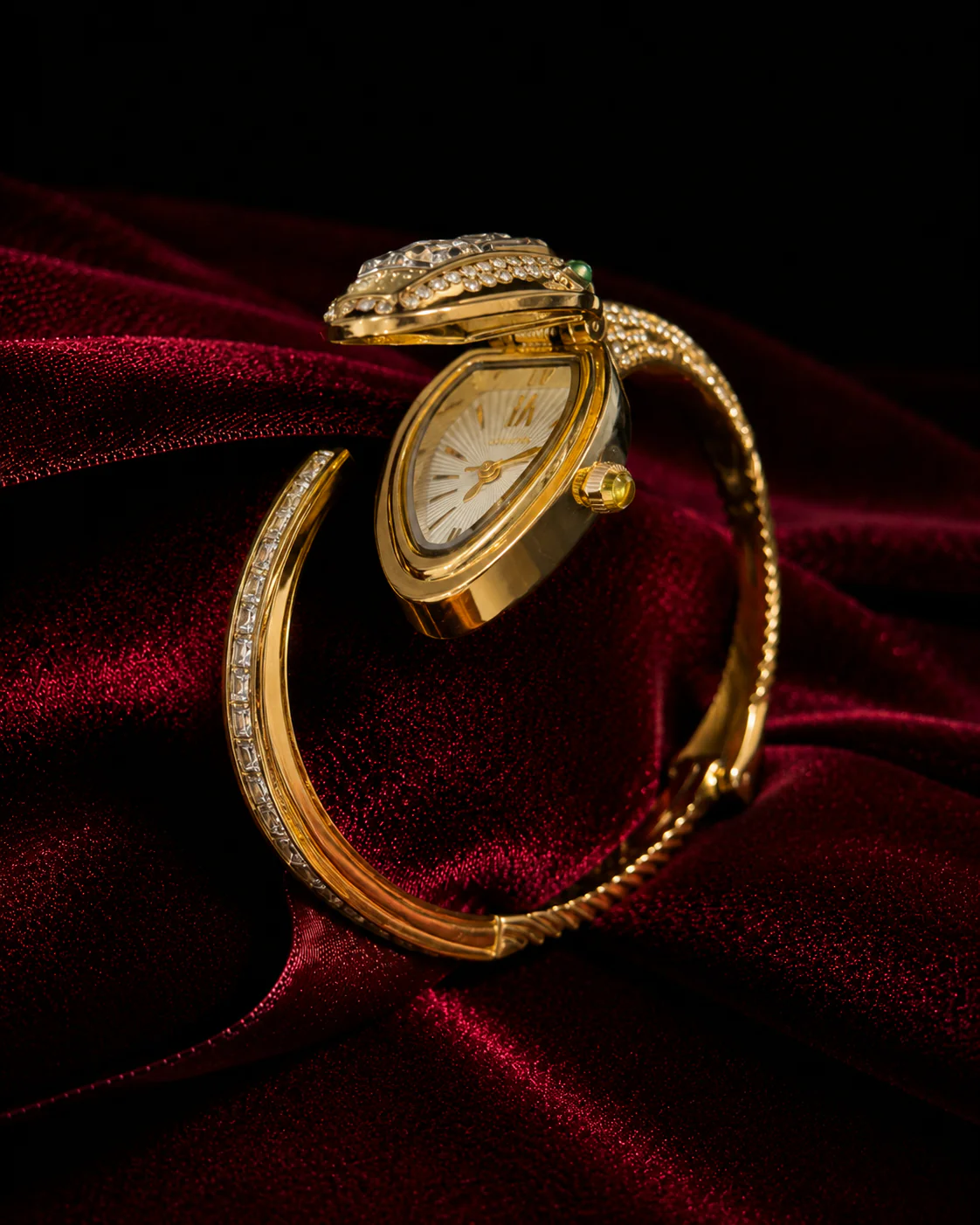 Valencia Serpenti Quartz Wrist Watch - Gold - Image 5