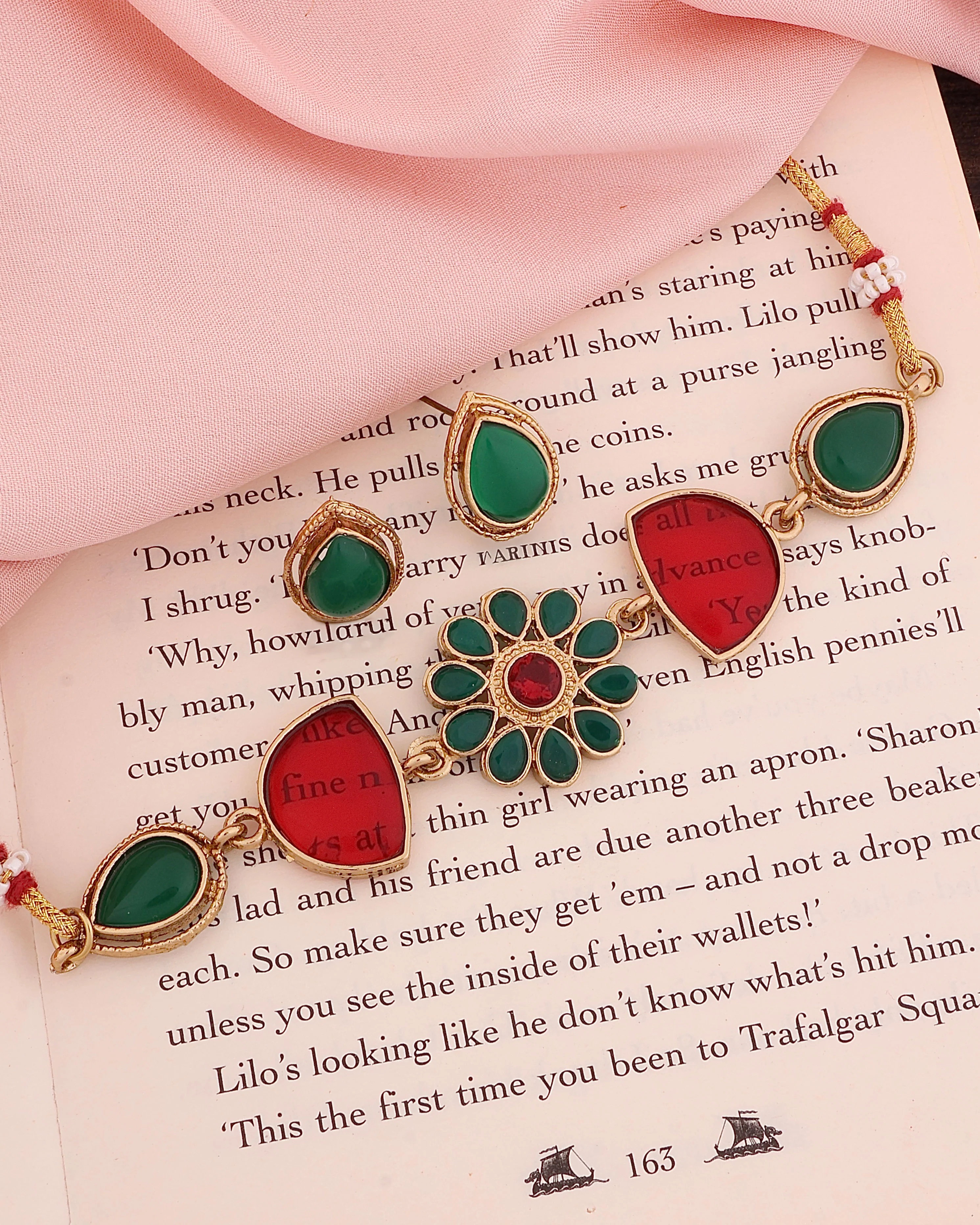 Vaneet Indian Ethnic Necklace with Earring