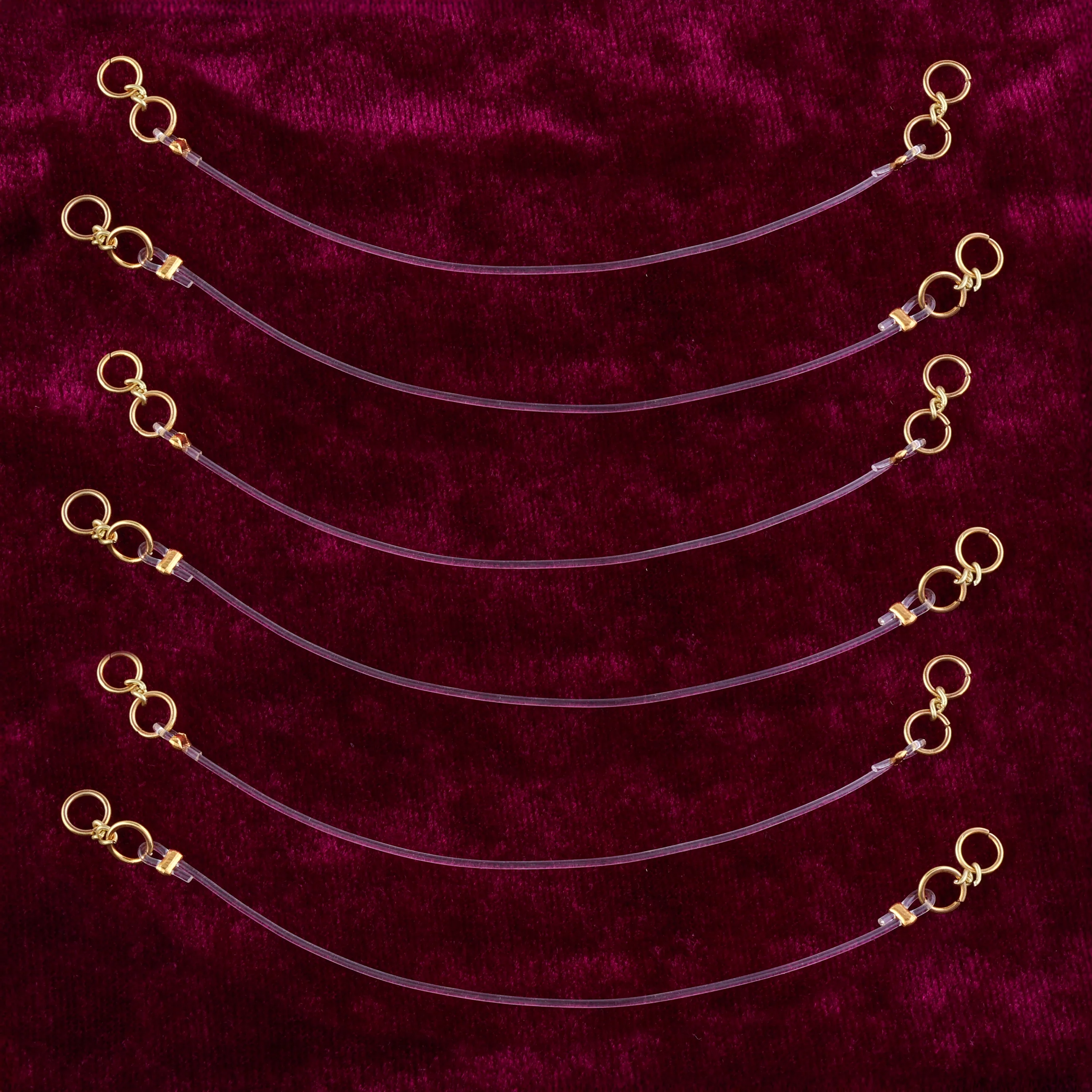 Viral Transparent Kaan Chain or Support Chain for Heavy Earring - Image 3