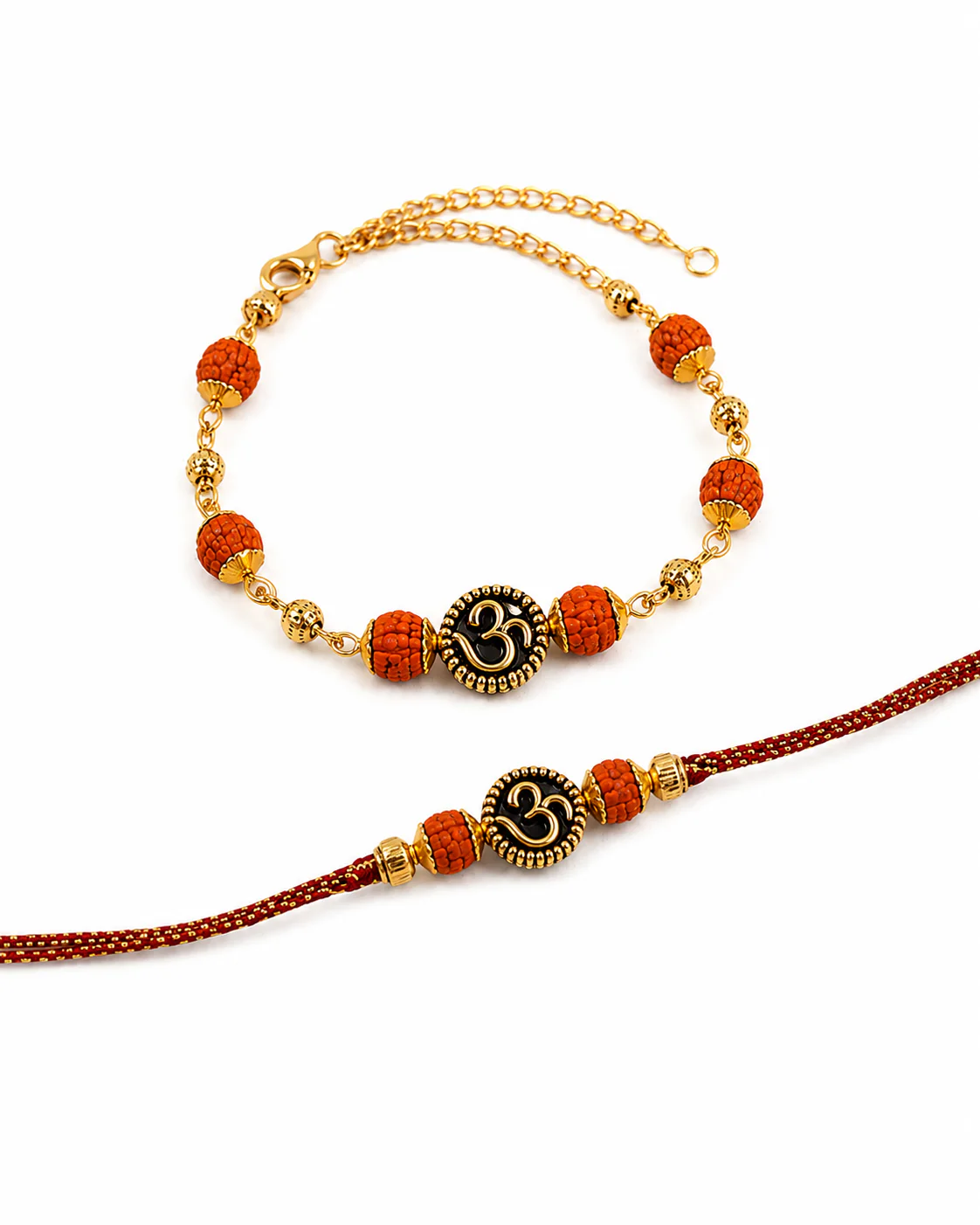 Vrishti Bhaiya Bhabhi Rakhi Bracelet Set | Tilak Set Included - Image 4