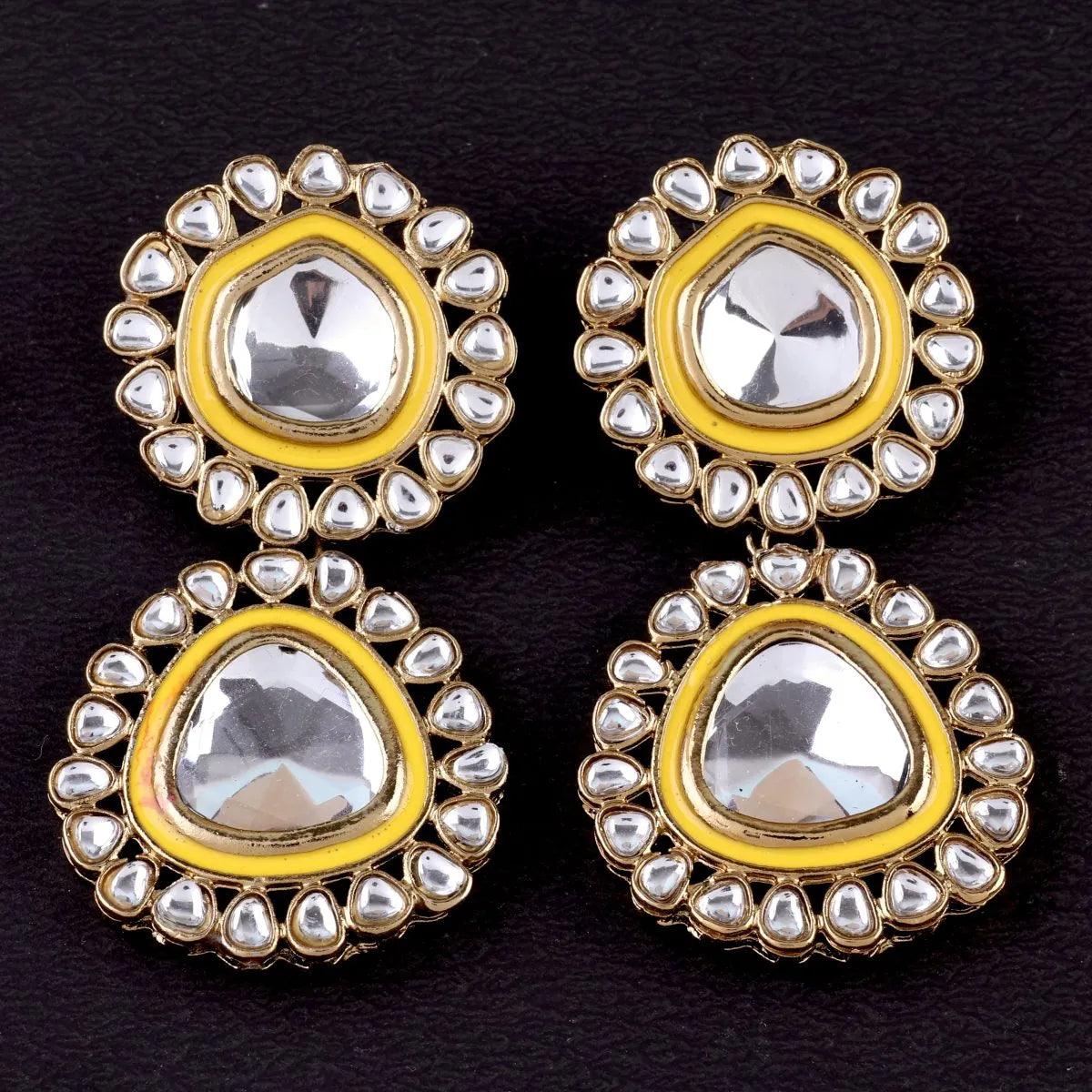 Yellow Neeraj Earring - Image 5