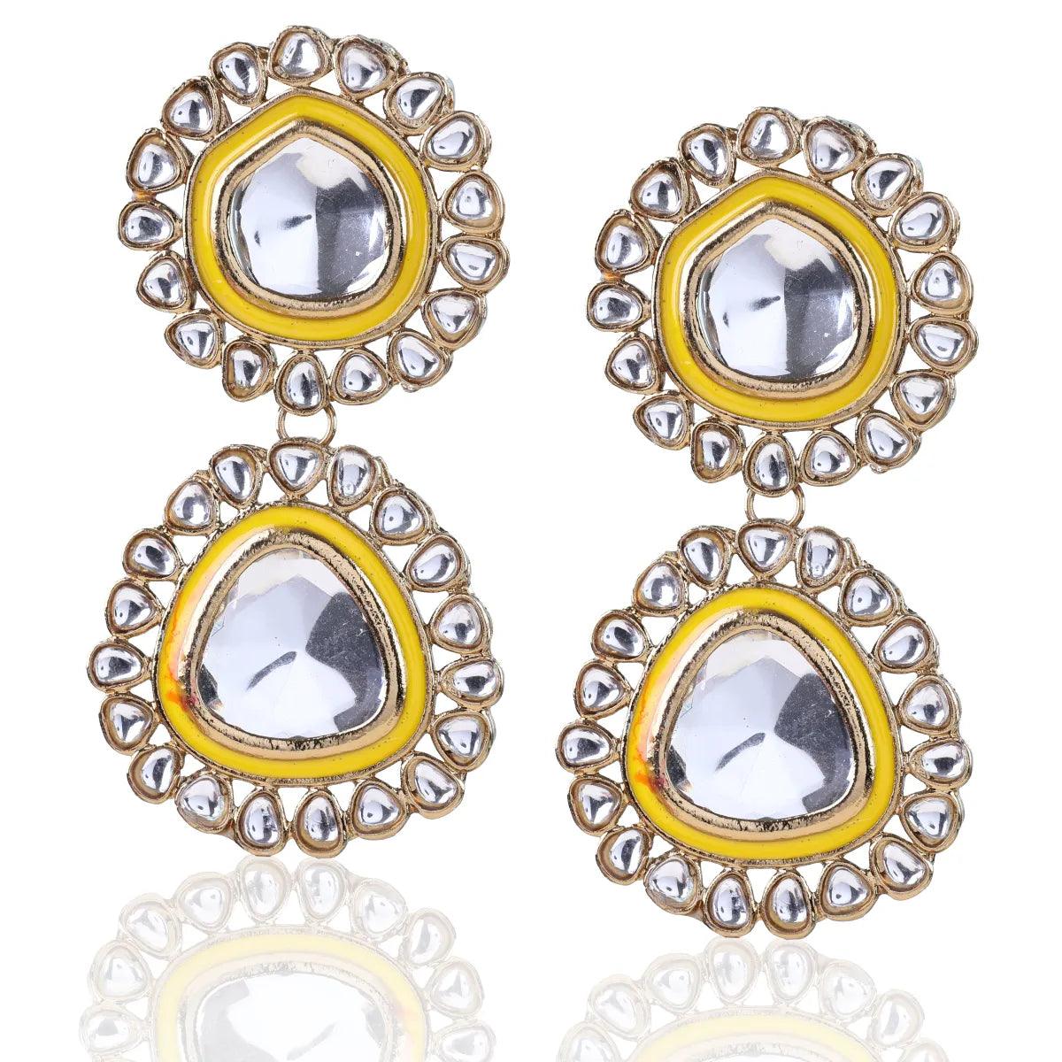 Yellow Neeraj Earring - Image 6