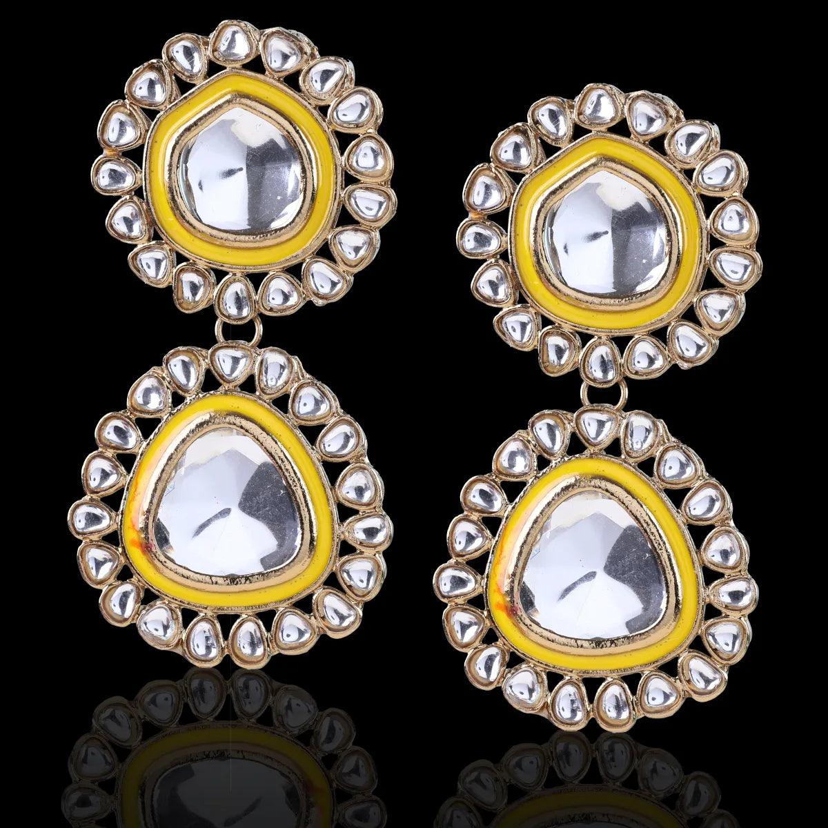 Yellow Neeraj Earring - Image 7