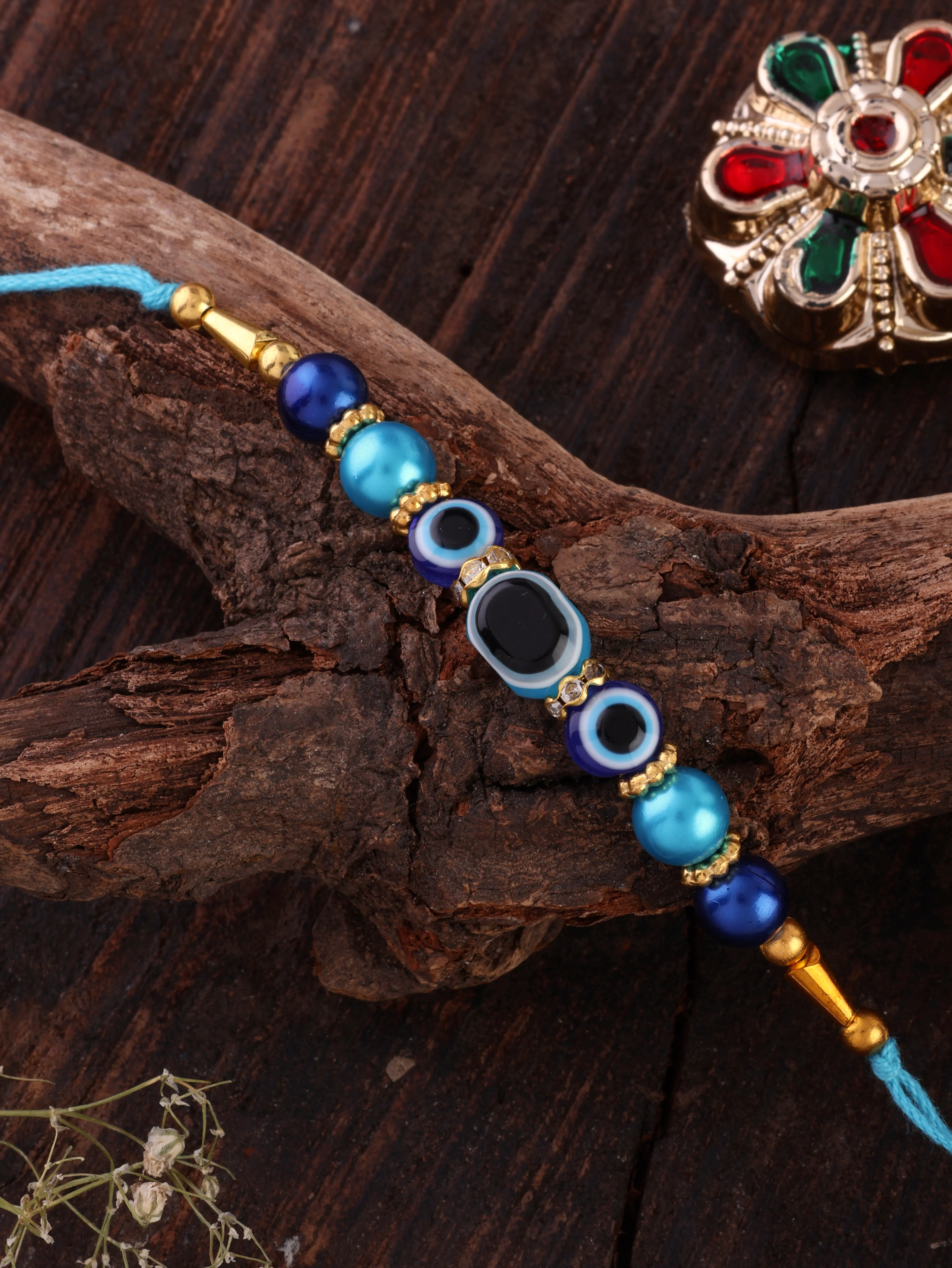 Yodha-Yamya Rakhi Pack of 2 with Card | Tilak Set Included - Image 3