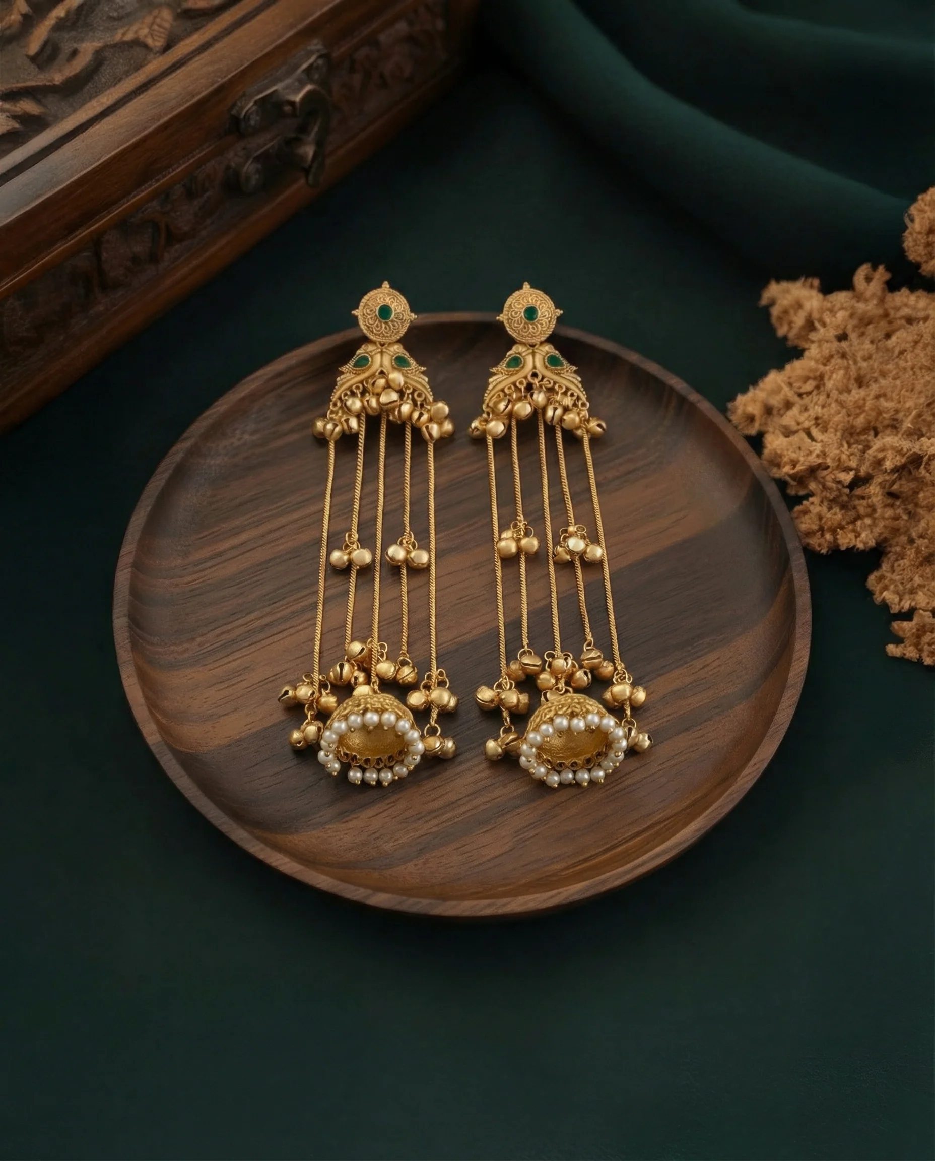 Zuhreen Premium Kashmiri Brass Lookalike Earring - Image 3